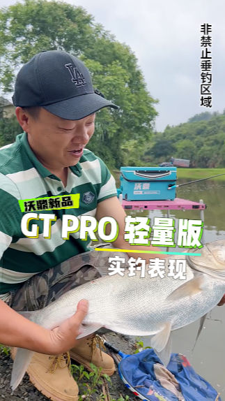 GT PRO轻量版实钓分享，腰力硬挺，鲢鱅轻松拿捏！